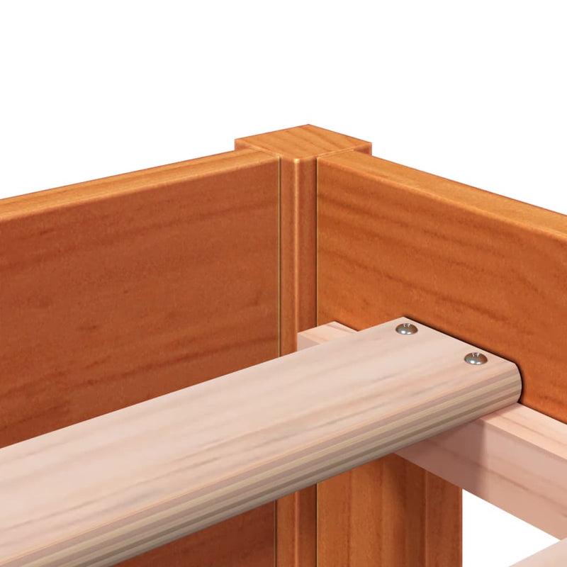 vidaXL kanapéágy ágy matrac viaszbarna 75x190 cm tömör fa fenyőfa