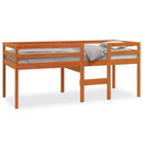 vidaXL viaszbarna tömör fenyőfa magasított ágy 80x200 cm
