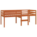 vidaXL viaszbarna tömör fenyőfa magasított ágy 90x190 cm