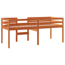 vidaXL viaszbarna tömör fenyőfa magasított ágy 90x190 cm