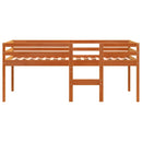 vidaXL viaszbarna tömör fenyőfa magasított ágy 75x190 cm