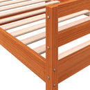 vidaXL viaszbarna tömör fenyőfa ágy matrac nélkül 75 x 190 cm