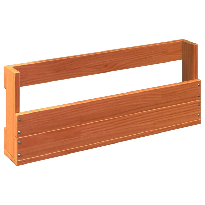 vidaXL 2 db viaszbarna tömör fenyőfa fali cipőtartó 59x8,5x23,5 cm