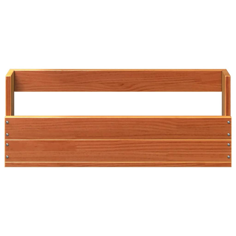 vidaXL 2 db viaszbarna tömör fenyőfa fali cipőtartó 59x8,5x23,5 cm