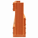 vidaXL 2 db viaszbarna tömör fenyőfa fali cipőtartó 59x8,5x23,5 cm