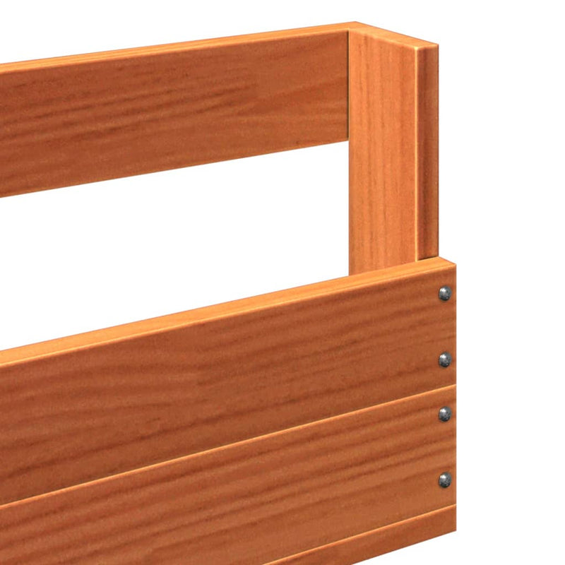 vidaXL 2 db viaszbarna tömör fenyőfa fali cipőtartó 59x8,5x23,5 cm