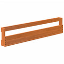 vidaXL 2 db viaszbarna tömör fenyőfa fali cipőtartó 110x8,5x23,5 cm