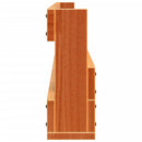 vidaXL 2 db viaszbarna tömör fenyőfa fali cipőtartó 110x8,5x23,5 cm