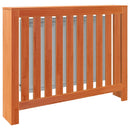 vidaXL viaszbarna tömör fenyőfa radiátorburkolat 108,5 x 19 x 84 cm