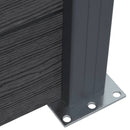 vidaXL szürke WPC kerítéspanelszett 180 x 186 cm