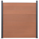 vidaXL barna WPC kerítéspanelszett 526 x 186 cm