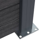 vidaXL szürke WPC kerítéspanelszett 526 x 186 cm