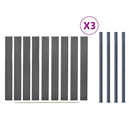 vidaXL szürke WPC kerítéspanelszett 526 x 186 cm