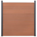 vidaXL barna WPC kerítéspanelszett 353 x 186 cm