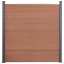 vidaXL barna WPC kerítéspanelszett 699 x 186 cm