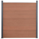 vidaXL barna WPC kerítéspanelszett 872 x 186 cm