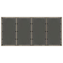 vidaXL szürke polyrattan üveglapos kerti asztal 190 x 90 x 75 cm