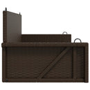 vidaXL barna polyrattan hintapad 119 x 56 x 48 cm