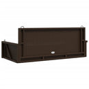 vidaXL barna polyrattan hintapad 119 x 56 x 48 cm
