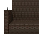 vidaXL barna polyrattan hintapad 119 x 56 x 48 cm