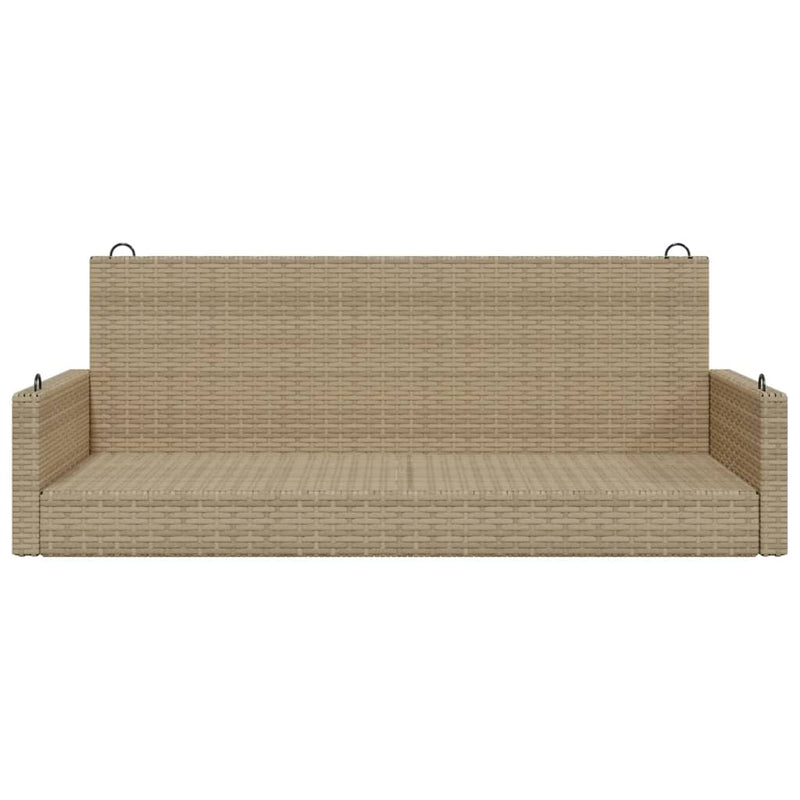 vidaXL bézs polyrattan hintapad 119 x 56 x 48 cm