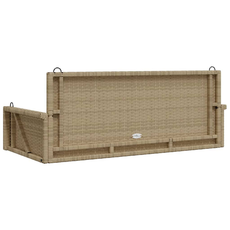 vidaXL bézs polyrattan hintapad 119 x 56 x 48 cm