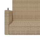vidaXL bézs polyrattan hintapad 119 x 56 x 48 cm