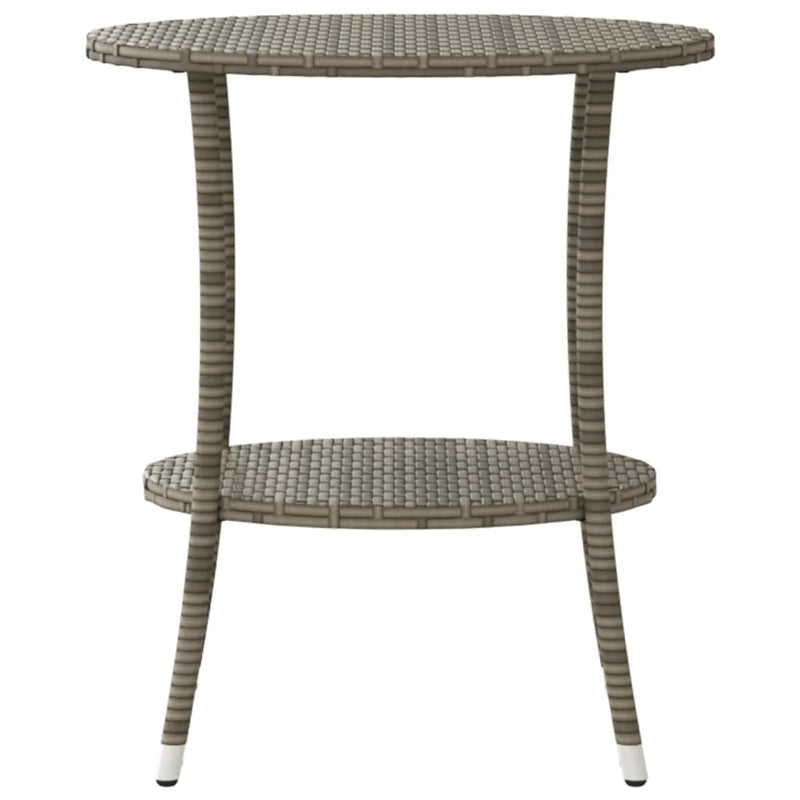 vidaXL 2 db szürke polyrattan dönthető kerti szék asztallal