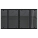 vidaXL fekete polyrattan üveglapos kerti asztal 100 x 55 x 73 cm