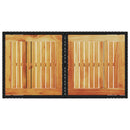 vidaXL fekete polyrattan és akácfa kerti asztal 100 x 55 x 73 cm