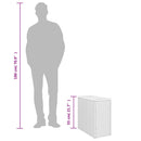 vidaXL fekete polyrattan kerti kisasztal fa asztallappal 58x27,5x55 cm