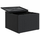vidaXL fekete polyrattan kerti szék párnával 55 x 55 x 37 cm