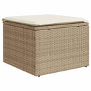 vidaXL bézs polyrattan kerti szék párnával 55 x 55 x 37 cm