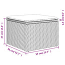 vidaXL bézs polyrattan kerti szék párnával 55 x 55 x 37 cm