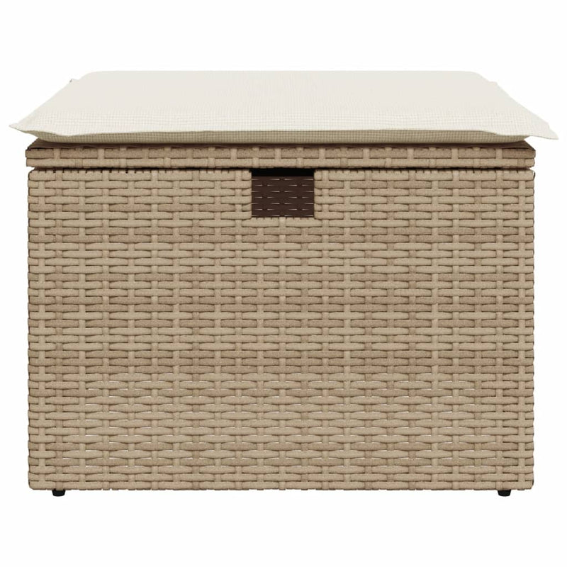 vidaXL bézs polyrattan kerti szék párnával 55 x 55 x 37 cm