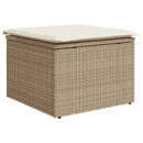 vidaXL bézs polyrattan kerti szék párnával 55 x 55 x 37 cm