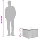 vidaXL bézs polyrattan kerti szék párnával 55 x 55 x 37 cm