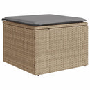 vidaXL bézs polyrattan kerti szék párnával 55 x 55 x 37 cm