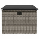 vidaXL szürke polyrattan kerti szék párnával 55 x 55 x 37 cm