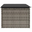 vidaXL szürke polyrattan kerti szék párnával 55 x 55 x 37 cm