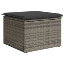 vidaXL szürke polyrattan kerti szék párnával 55 x 55 x 37 cm