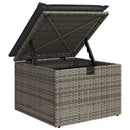 vidaXL szürke polyrattan kerti szék párnával 55 x 55 x 37 cm