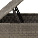 vidaXL szürke polyrattan kerti szék párnával 55 x 55 x 37 cm