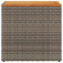 vidaXL szürke polyrattan falapos kerti kisasztal 58 x 27,5 x 55 cm