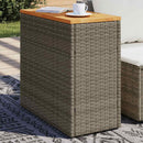 vidaXL szürke polyrattan falapos kerti kisasztal 58 x 27,5 x 55 cm