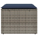 vidaXL szürke polyrattan kerti szék párnával 55 x 55 x 37 cm