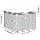 vidaXL szürke polyrattan kerti szék párnával 55 x 55 x 37 cm