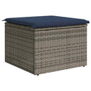 vidaXL szürke polyrattan kerti szék párnával 55 x 55 x 37 cm