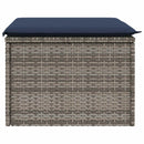 vidaXL szürke polyrattan kerti szék párnával 55 x 55 x 37 cm