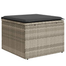 vidaXL világosszürke polyrattan kerti szék párnával 55 x 55 x 37 cm